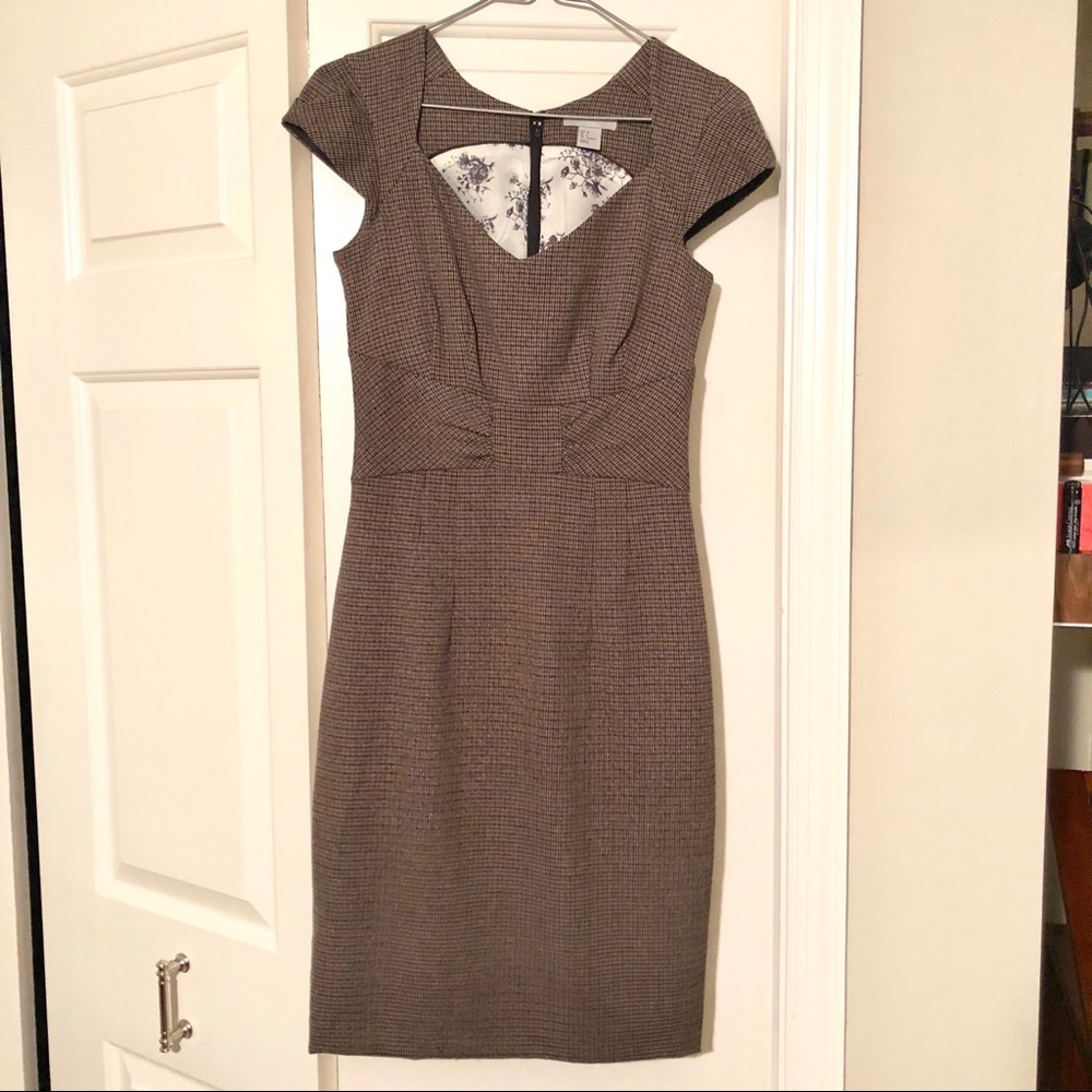 H&M brown sheath dress - size 4
